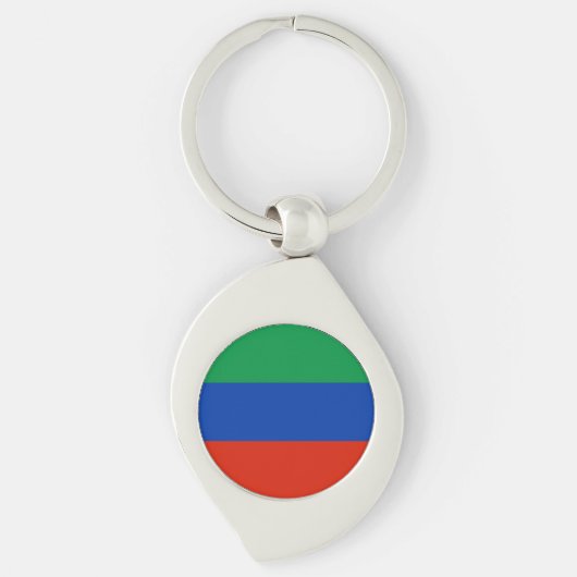 Porte-clés Drapeau du Daghestan (Devant)