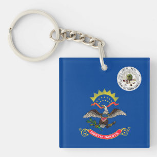 Porte-clés Drapeau du Dakota du Nord