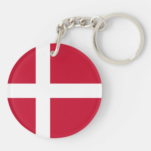 Porte-clés Drapeau du Danemark (Dos)