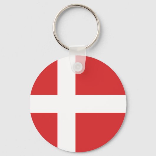 Porte-clés Drapeau du Danemark (Recto)