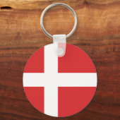 Porte-clés Drapeau du Danemark (Verso)