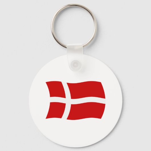 Porte-clés Drapeau du Danemark (Recto)