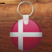 Porte-clés Drapeau du Danemark (Recto)