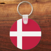 Porte-clés Drapeau du Danemark (Recto)