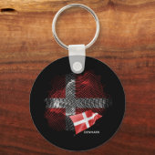 Porte-clés Drapeau du Danemark (Recto)