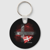 Porte-clés Drapeau du Danemark (Verso)