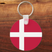 Porte-clés Drapeau du Danemark (Recto)