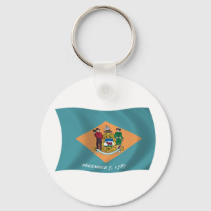 Porte-clés Drapeau du Delaware
