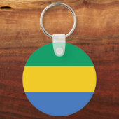 Porte-clés Drapeau du Gabon (Recto)