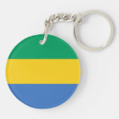 Porte-clés Drapeau du Gabon (Dos)
