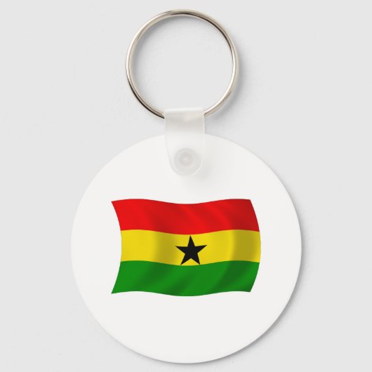 Porte-clés Drapeau du Ghana (Recto)