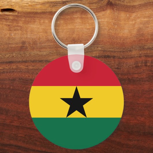Porte-clés Drapeau du Ghana (Verso)