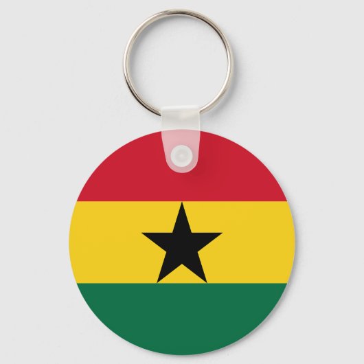 Porte-clés Drapeau du Ghana  (Recto)
