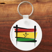 Porte-clés Drapeau du Ghana (Recto)