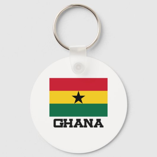 Porte-clés Drapeau du Ghana (Recto)