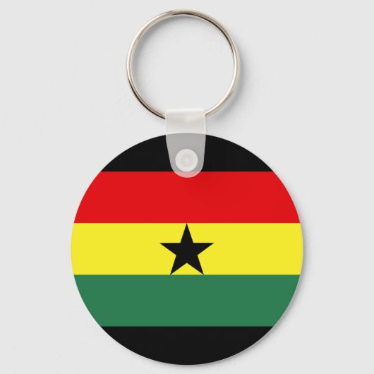 Porte-clés Drapeau du Ghana (Recto)