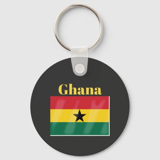 Porte-clés Drapeau du Ghana (Recto)