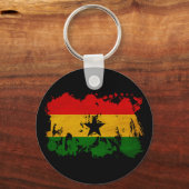 Porte-clés Drapeau du Ghana (Recto)