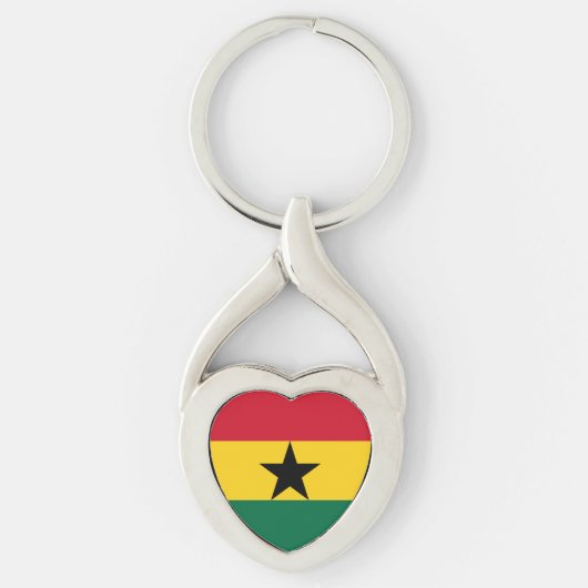 Porte-clés Drapeau du Ghana (Devant)