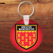 Porte-clés Drapeau du Grand Manchester (Recto)