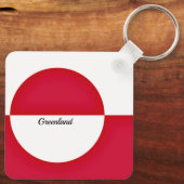 Porte-clés Drapeau du Groenland (Verso)
