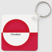 Porte-clés Drapeau du Groenland (Dos)