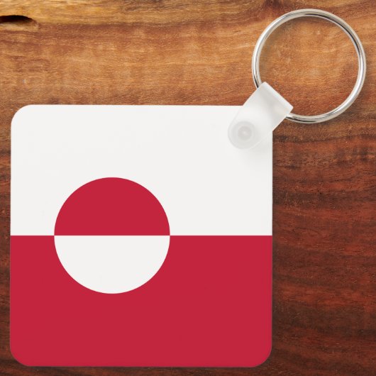 Porte-clés Drapeau du Groenland (Verso)