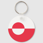 Porte-clés Drapeau du Groenland (Recto)