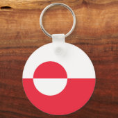 Porte-clés Drapeau du Groenland (Recto)