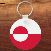 Porte-clés Drapeau du Groenland (Recto)