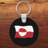 Porte-clés Drapeau du Groenland (Recto)