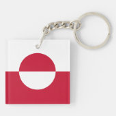 Porte-clés Drapeau du Groenland (Dos)