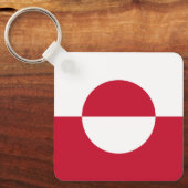 Porte-clés Drapeau du Groenland (Recto)