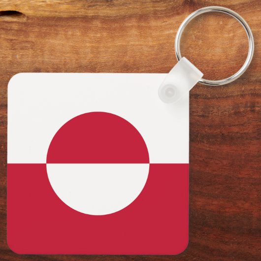 Porte-clés Drapeau du Groenland (Verso)