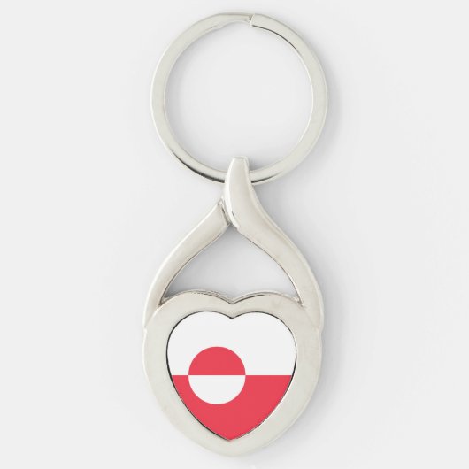 Porte-clés Drapeau du Groenland (Devant)