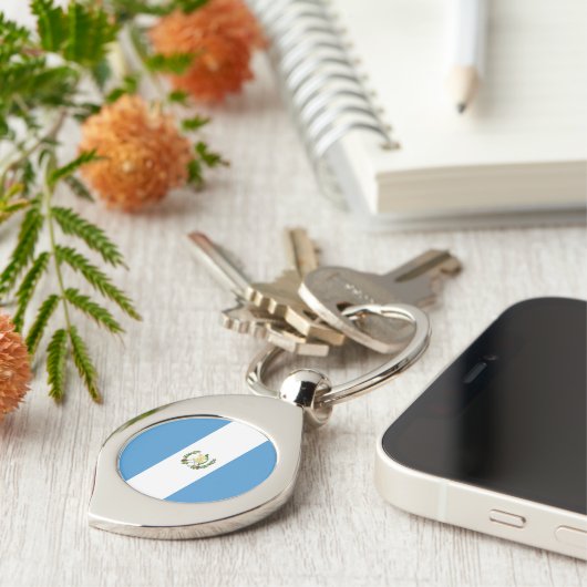 Porte-clés Drapeau du Guatemala (Côté )