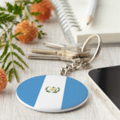 Porte-clés Drapeau du Guatemala (Côté)