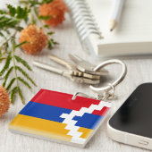 Porte-clés Drapeau du Haut-Karabagh (Devant Droit)