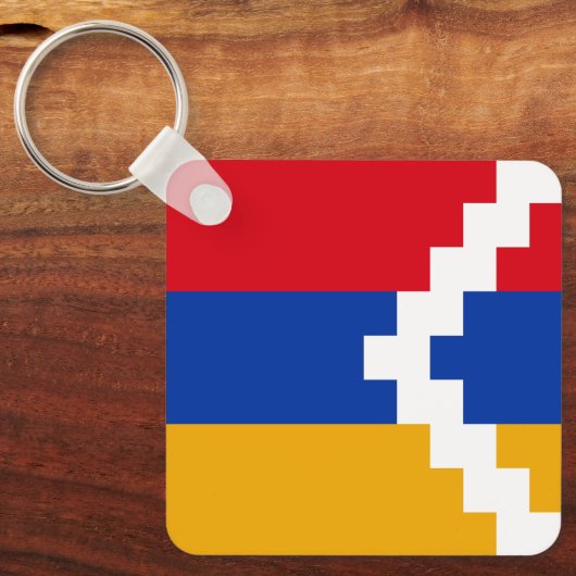 Porte-clés Drapeau du Haut-Karabakh (Recto)