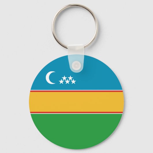 Porte-clés Drapeau du Karakalpakstan (Recto)