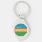 Porte-clés Drapeau du Karakalpakstan (Devant)