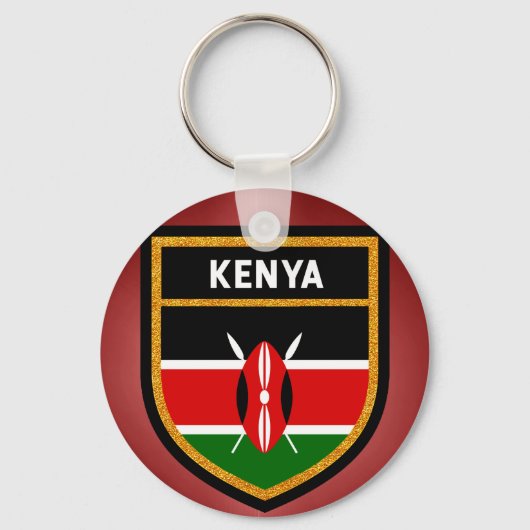 Porte-clés Drapeau du Kenya (Recto)