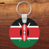 Porte-clés Drapeau du Kenya (Recto)