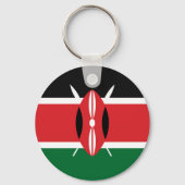 Porte-clés Drapeau du Kenya (Verso)
