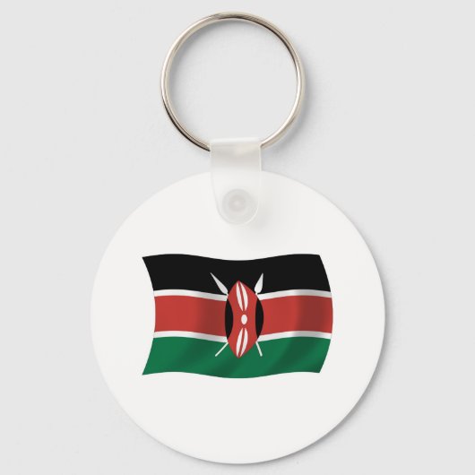 Porte-clés Drapeau du Kenya (Recto)