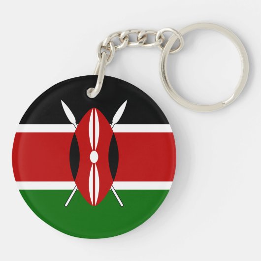 Porte-clés Drapeau du Kenya (Dos)
