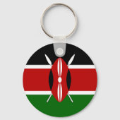 Porte-clés Drapeau du Kenya (Recto)