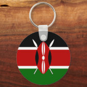 Porte-clés Drapeau du Kenya (Verso)