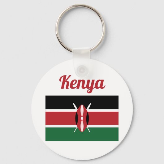 Porte-clés Drapeau du Kenya (Recto)