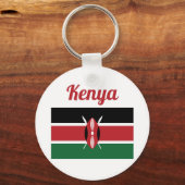 Porte-clés Drapeau du Kenya (Recto)